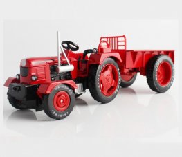 1:18 Tractor With Tipping Trailer, Heavy Die cast Model KDW691013W  1:18 Tractor With Tipping Trailer, Heavy Die cast Model KDW691013W