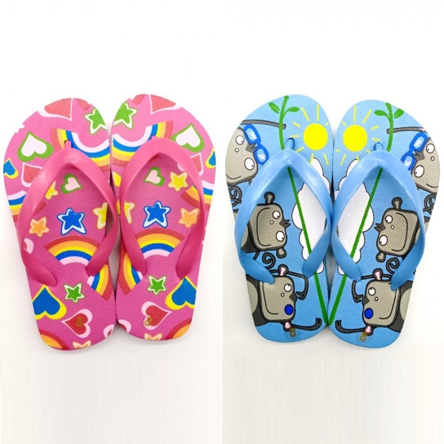 2 Style Mixed Kids Thongs (3-8Y) SLP-KM04