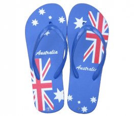 W319 Australia Flag Ladies Beach Thongs Mixed Size  W319 Australia Flag Ladies Beach Thongs Mixed Size