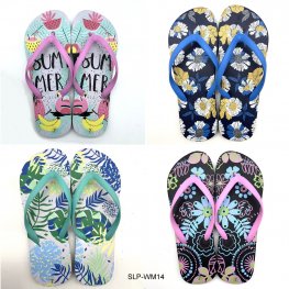 WM14 Ladies Beach Thongs 4 Style Mixed Size  WM14 Ladies Beach Thongs 4 Style Mixed Size