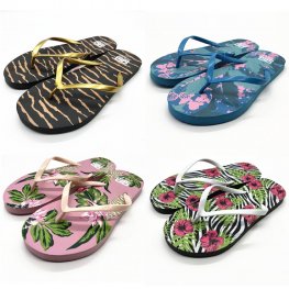 WM10 Ladies Beach Thongs 4 Style Mixed Size  WM10 Ladies Beach Thongs 4 Style Mixed Size