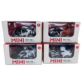3" Diecast Mini Car with Paint Vehicle 4 Style Mixed Window Box WGT2413-1  3" Diecast Mini Car with Paint Vehicle 4 Style Mixed Window Box WGT2413-1