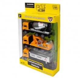 1:64 Diecast Construction Vehicle 3 Style Mixed in Hangsell Window Box WGT2425-3  1:64 Diecast Construction Vehicle 3 Style Mixed in Hangsell Window Box WGT2425-3