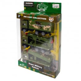 1:64 Diecast Military Vehicles, 3 Style Mixed in Hangsell Window Box WGT2434-3  1:64 Diecast Military Vehicles, 3 Style Mixed in Hangsell Window Box WGT2434-3