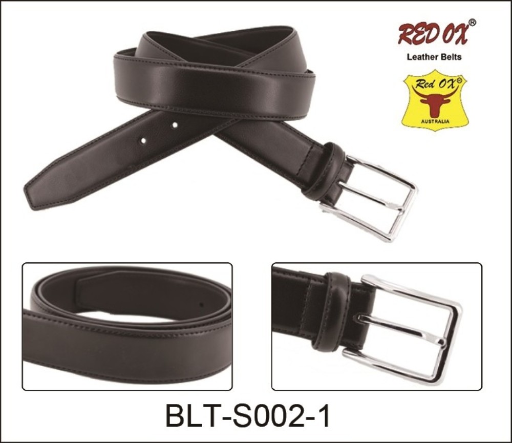 3.5cm Genuine Learher Belts (Black) BLT-S002-1