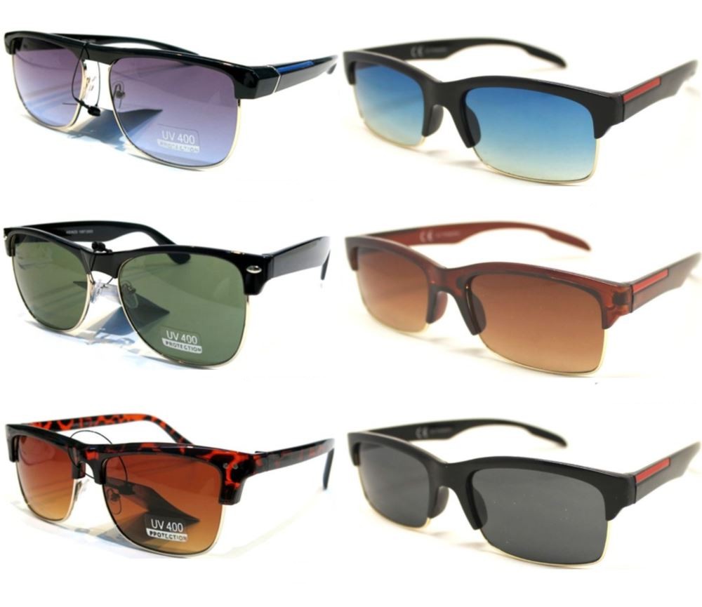 Fashion Plastic Unisex Dark Lens Sunglasses Sample Pack 