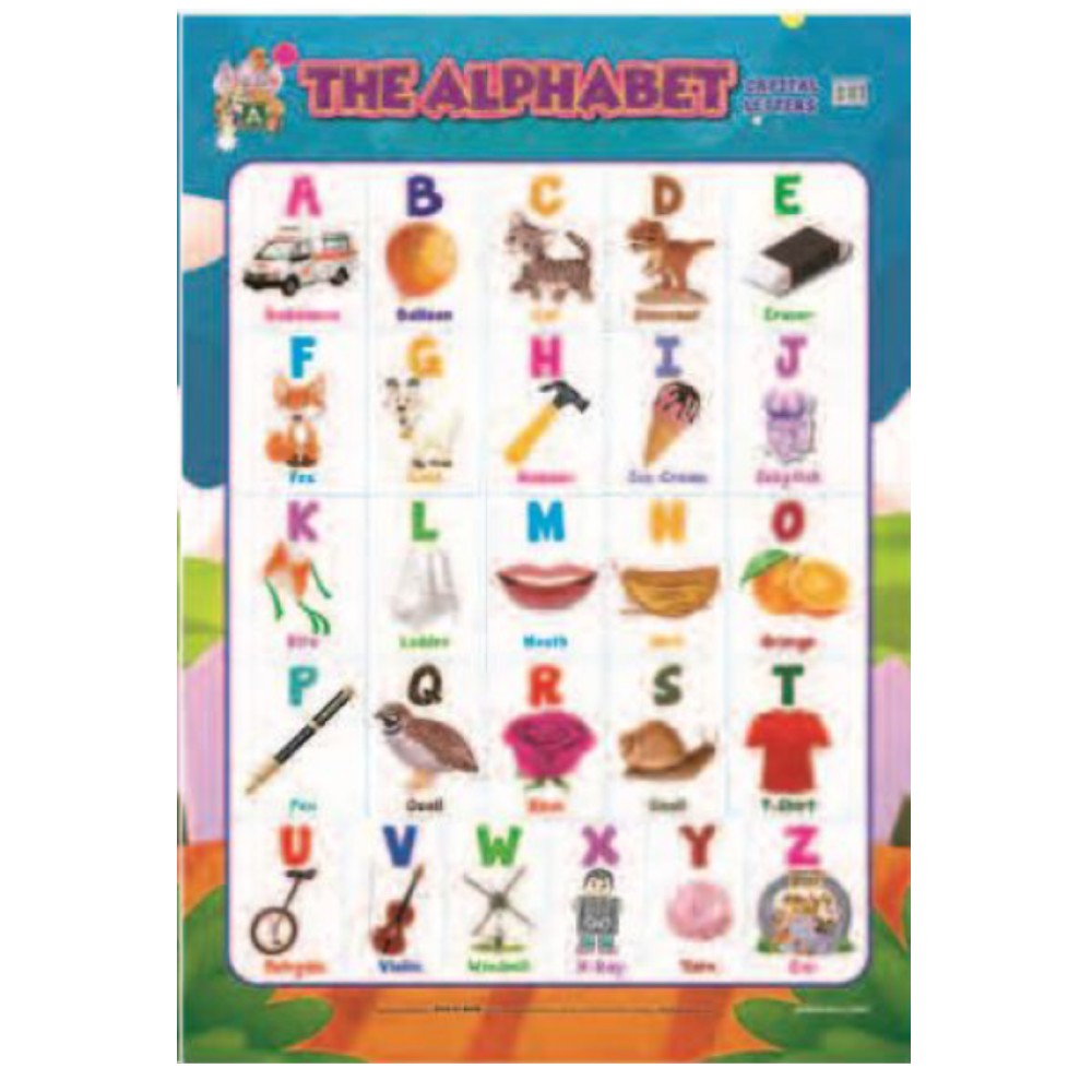 Educational Chart THE ALPHABET (Capital Letters) (MM00822)