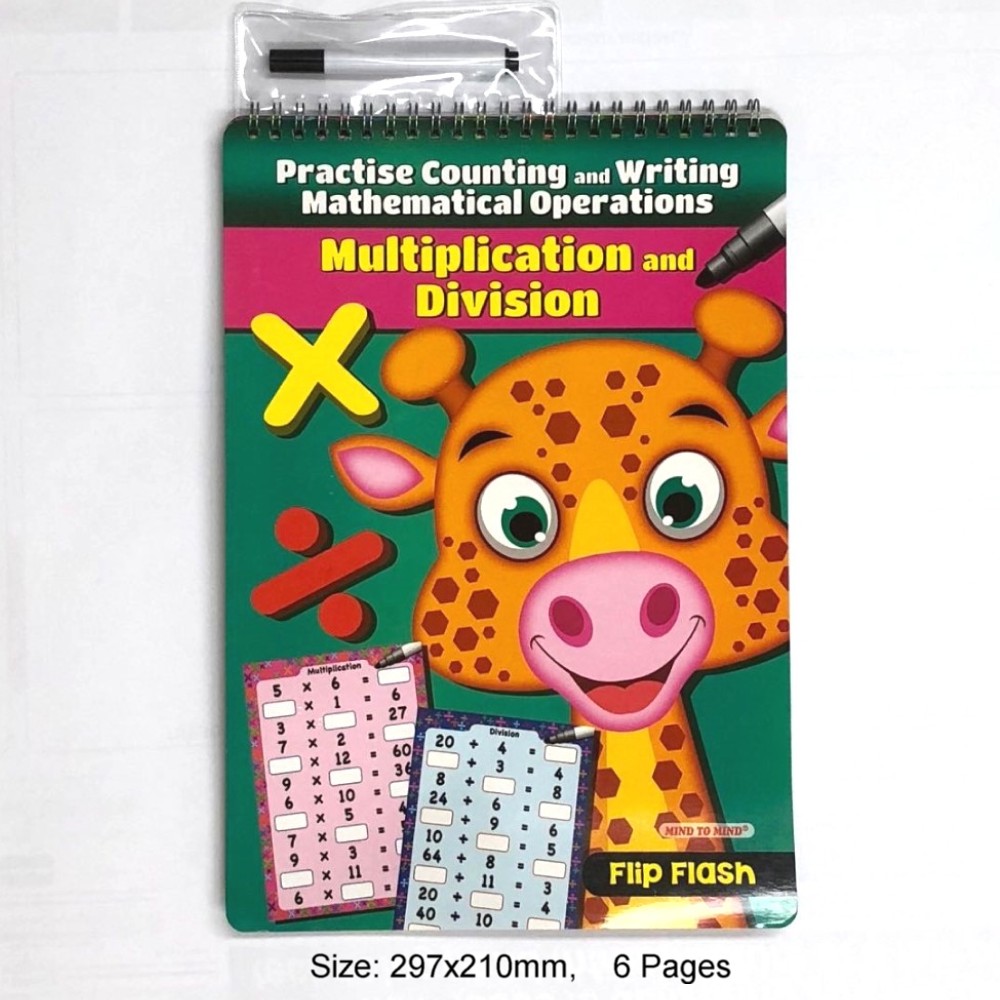Flip Flash Practise Counting and Writing Mathematical Operations Multiplication and Division (MM29007)
